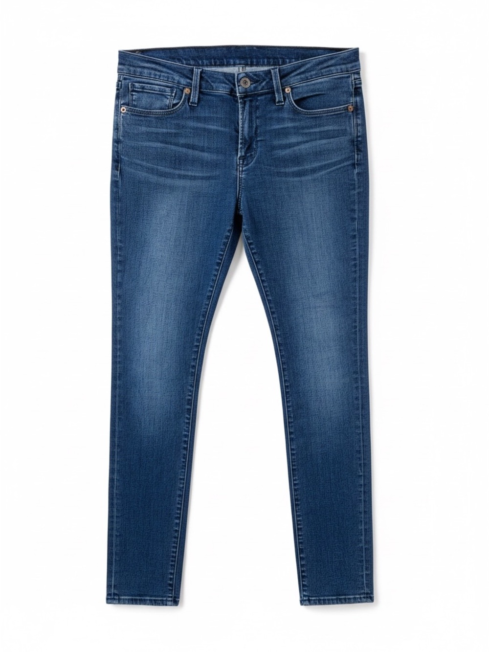 Lucky Brand Women's Mid Rise Mid Weight Dark Wash Skinny Jean